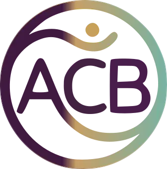 Logo d'ACB-Persepctives un rond de trois couleurs dans lequel est inscrit ACB